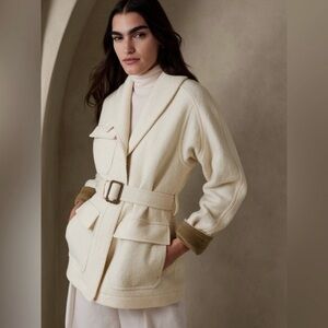 Banana Republic Finola Bouclé Cargo Jacket